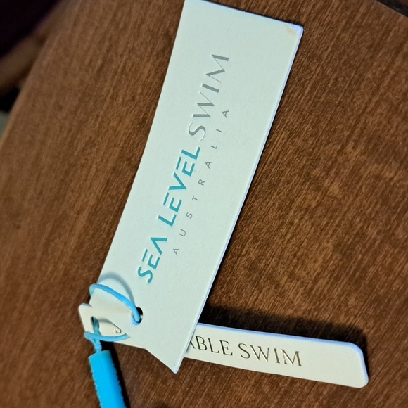 Sea Level Swim Australia Striped Grey and White Women's Bra - Picture 5 of 7